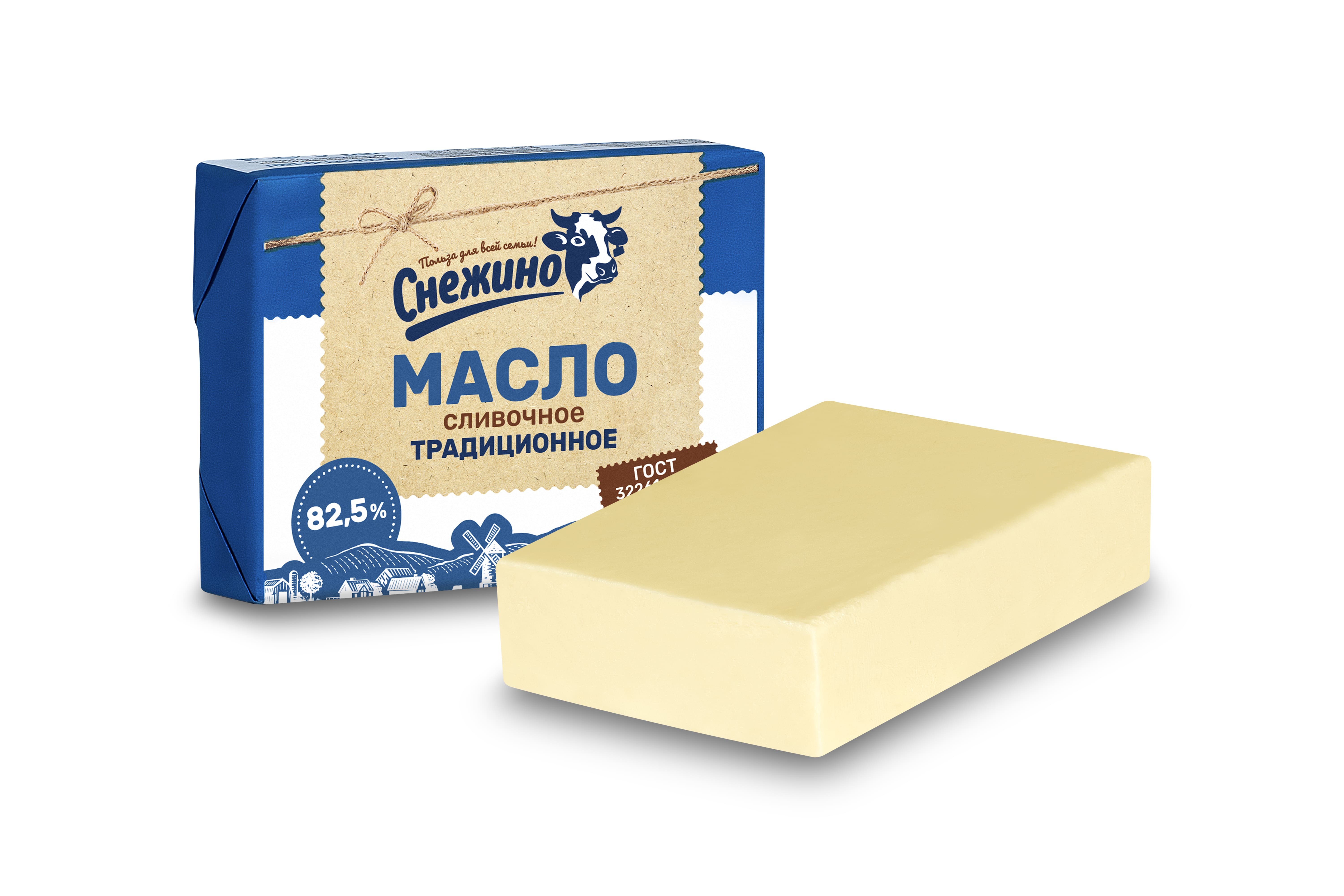 Масло сливочное "82,5% "Снежино"