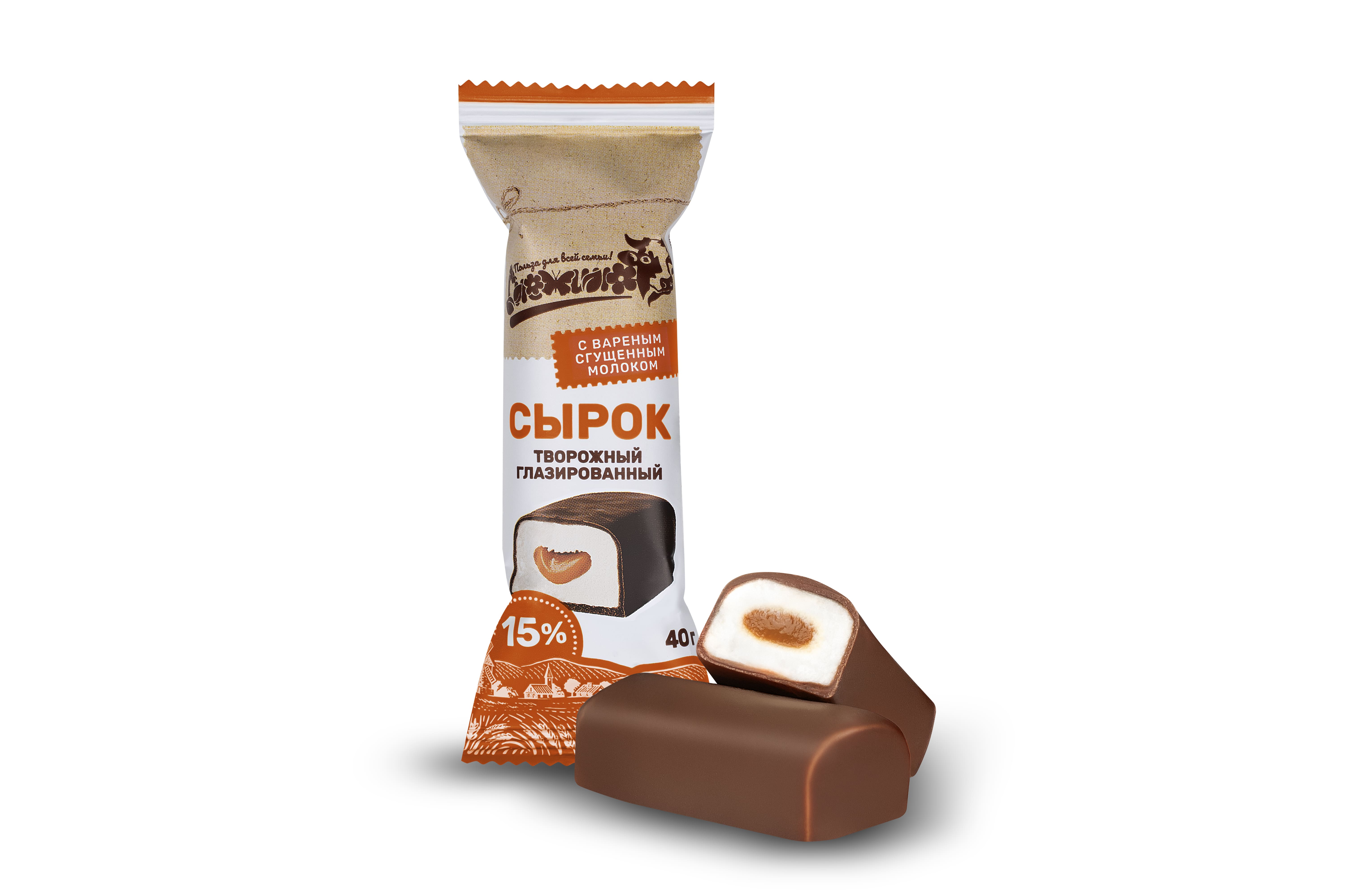 Сырок с вареным сгущенным молоком "Снежино"