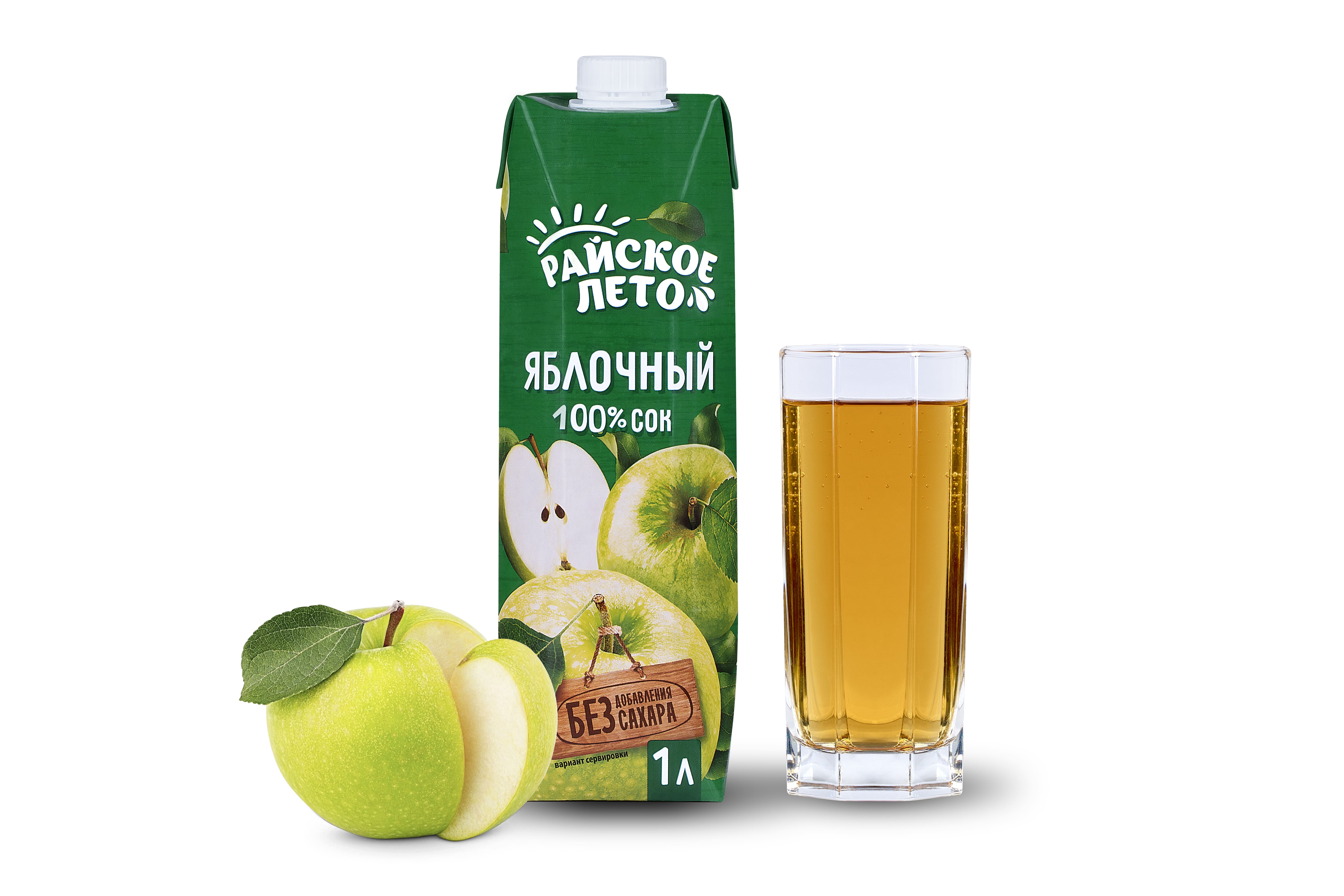 Сок “Райское лето” "Яблочный", 1 л