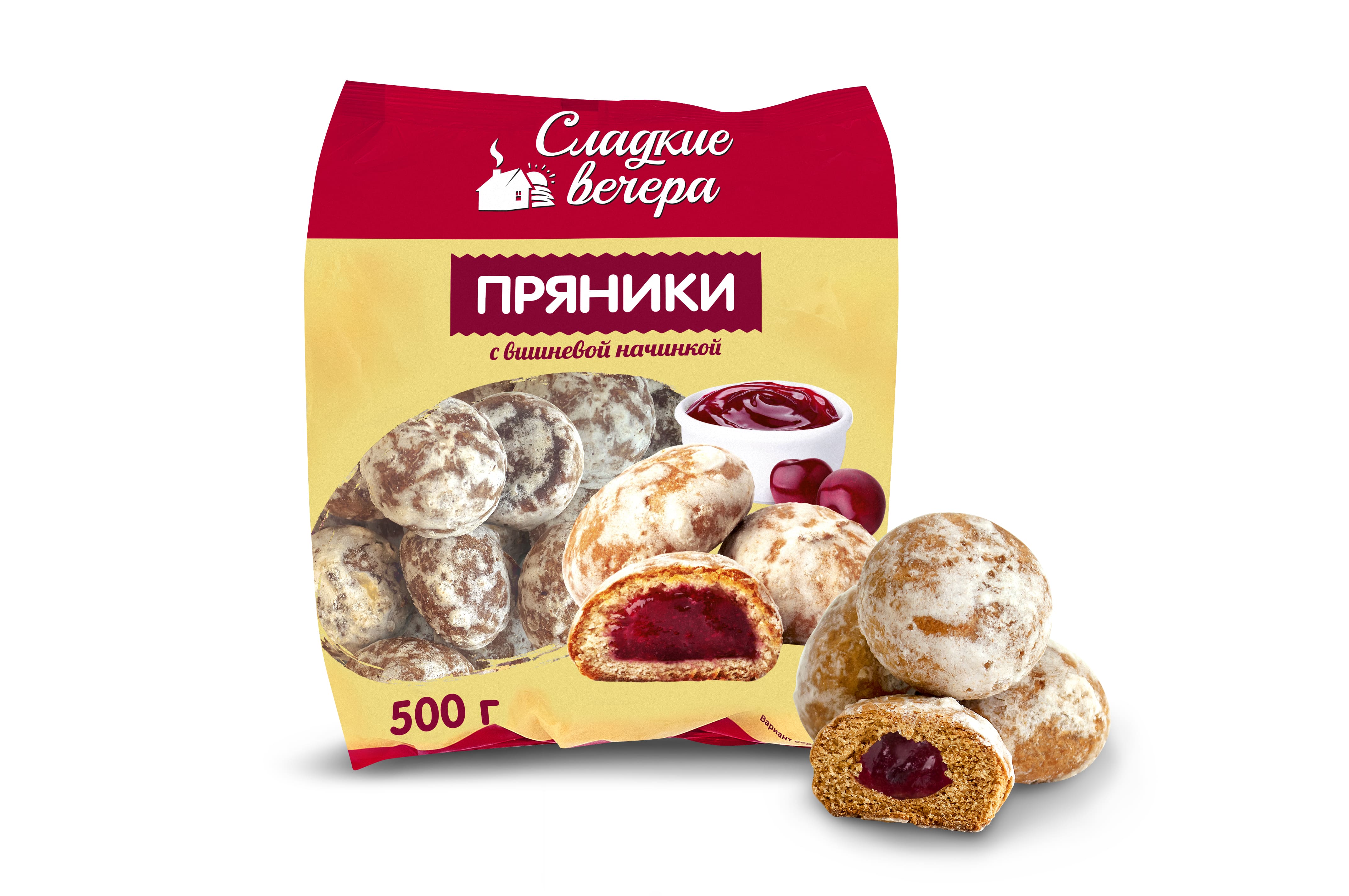Пряники с вишневой начинкой "Сладкие вечера"