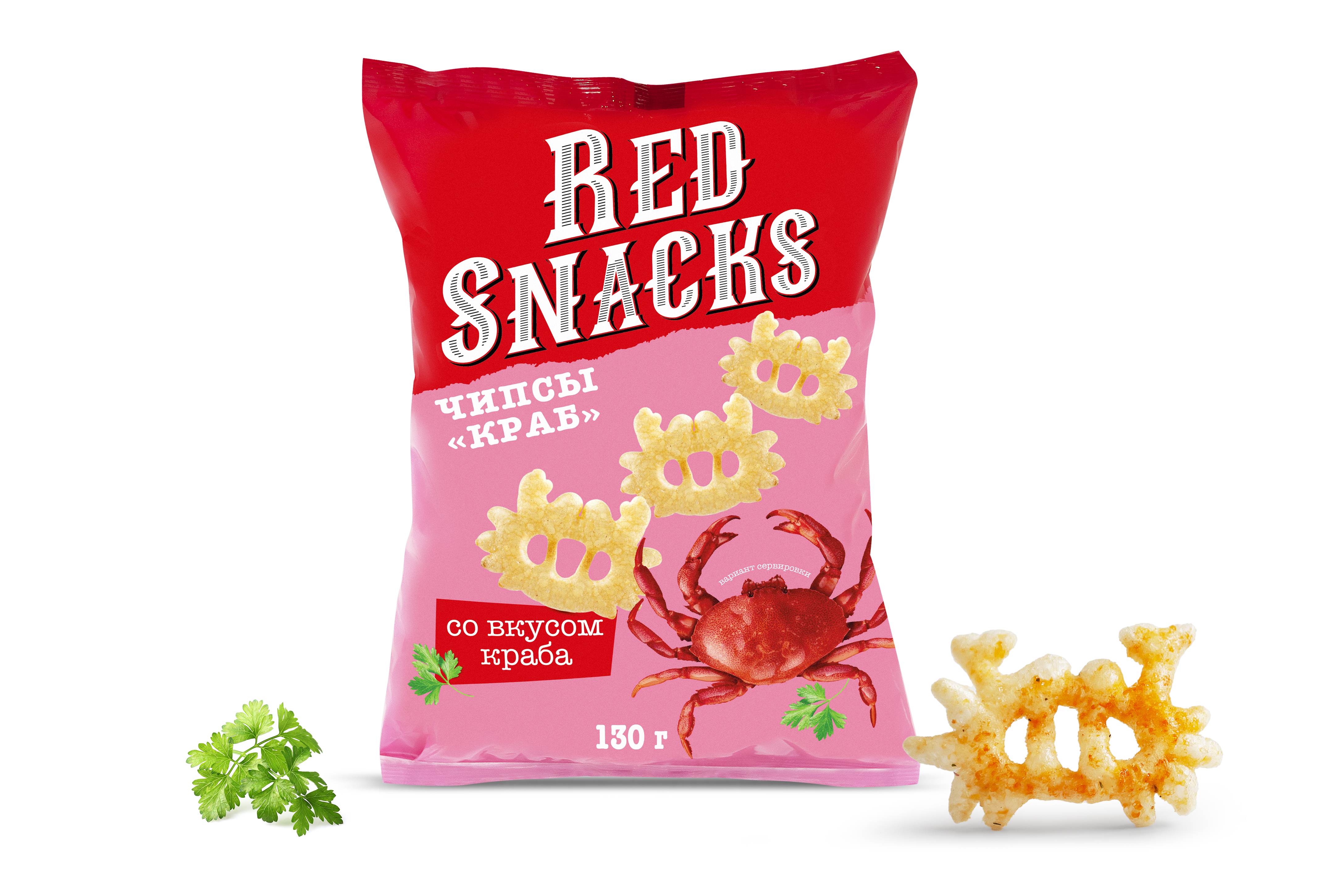 Чипсы "Red Snacks" "Краб"