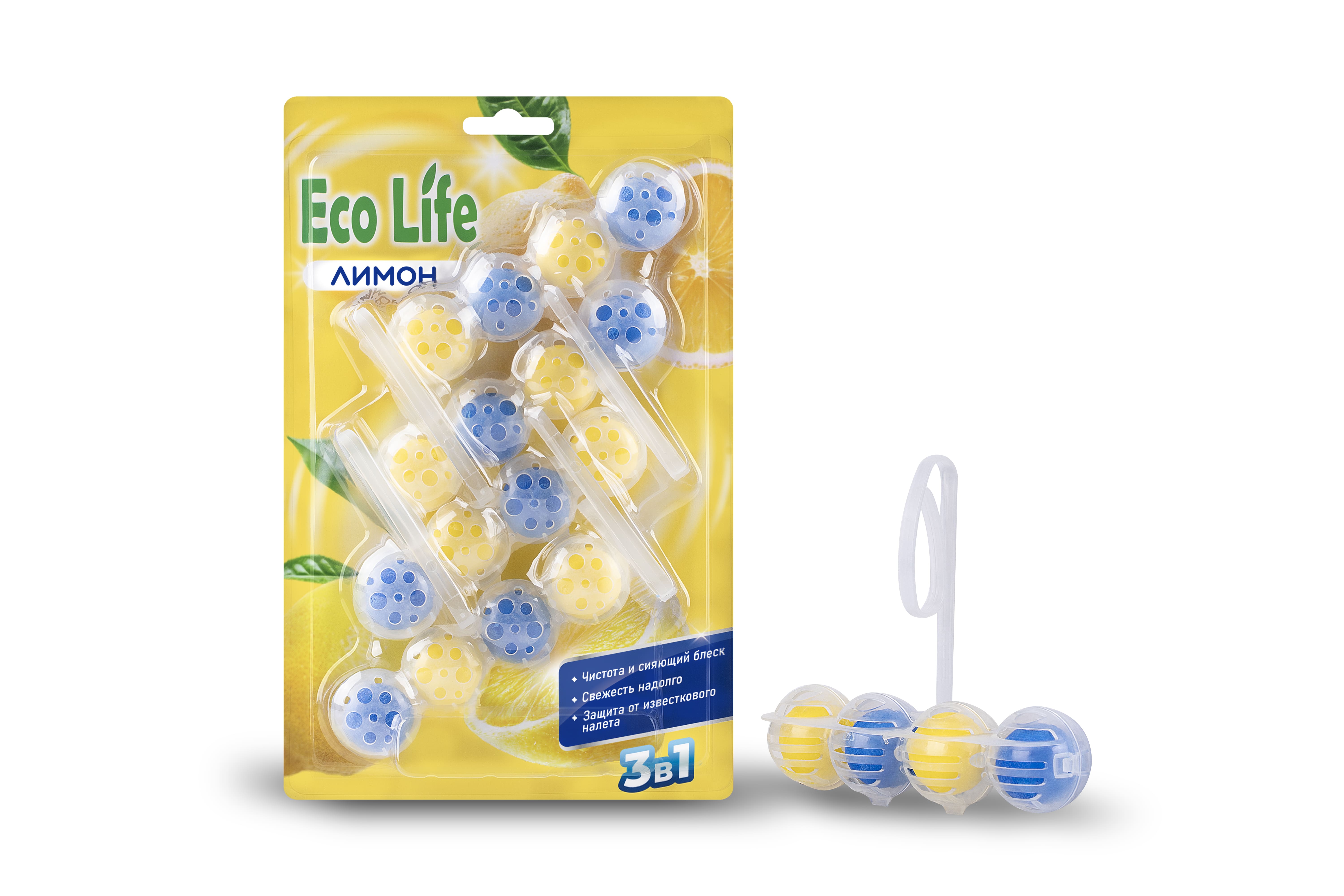Туалетный блок подвесной 3в1 Eco Life