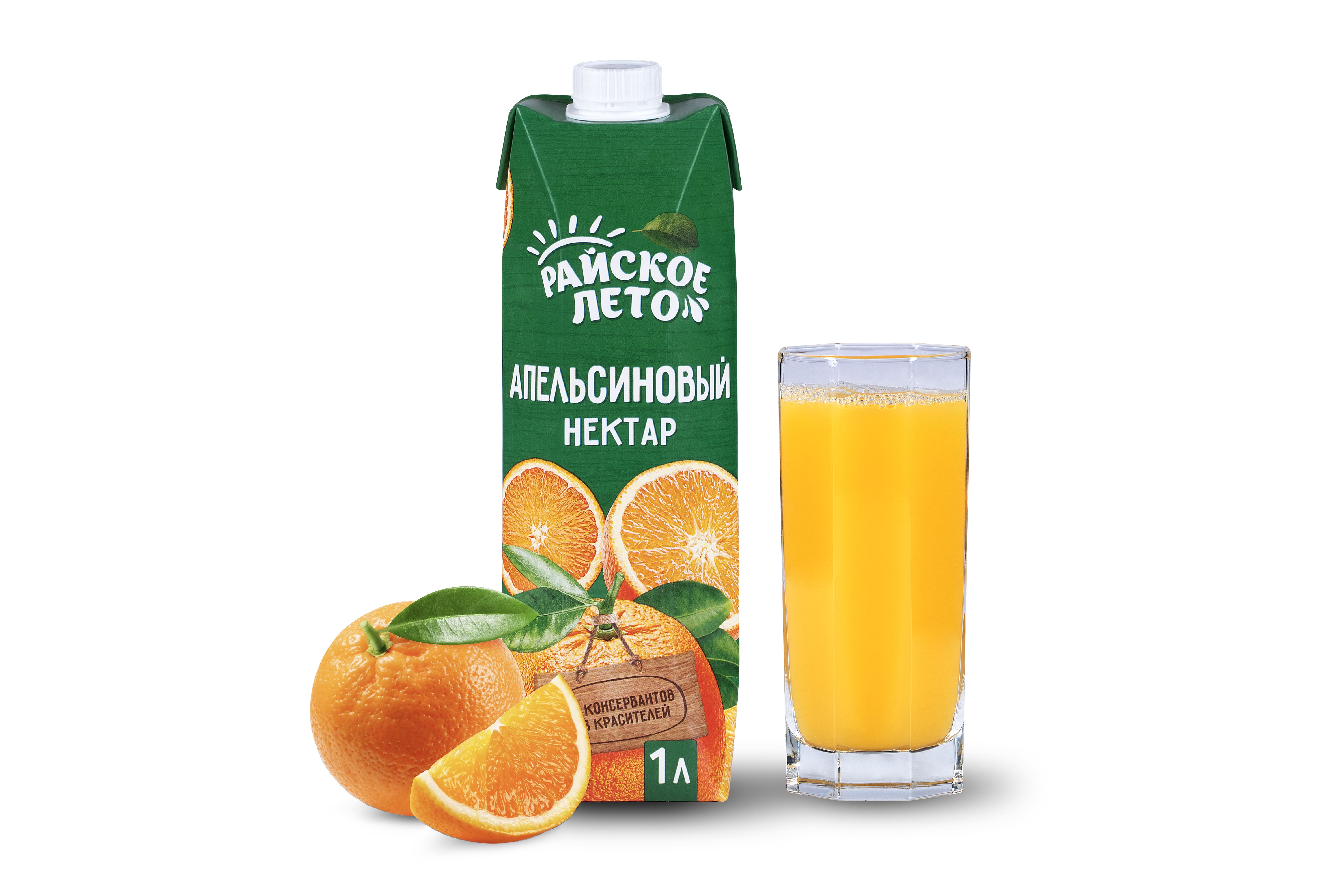 Нектар "Райское лето" апельсиновый, 1 л