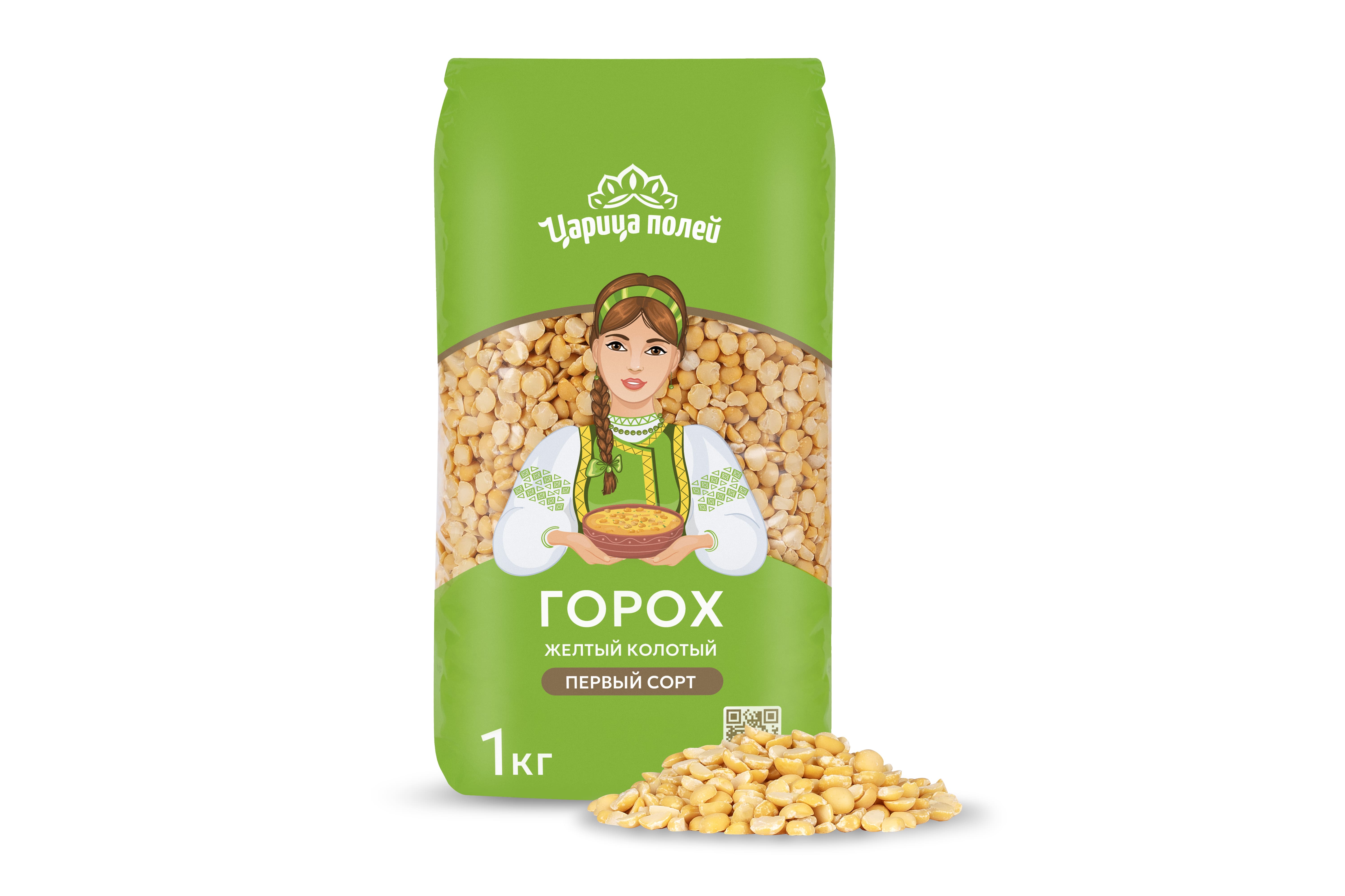 Горох желтый колотый "Царица Полей"