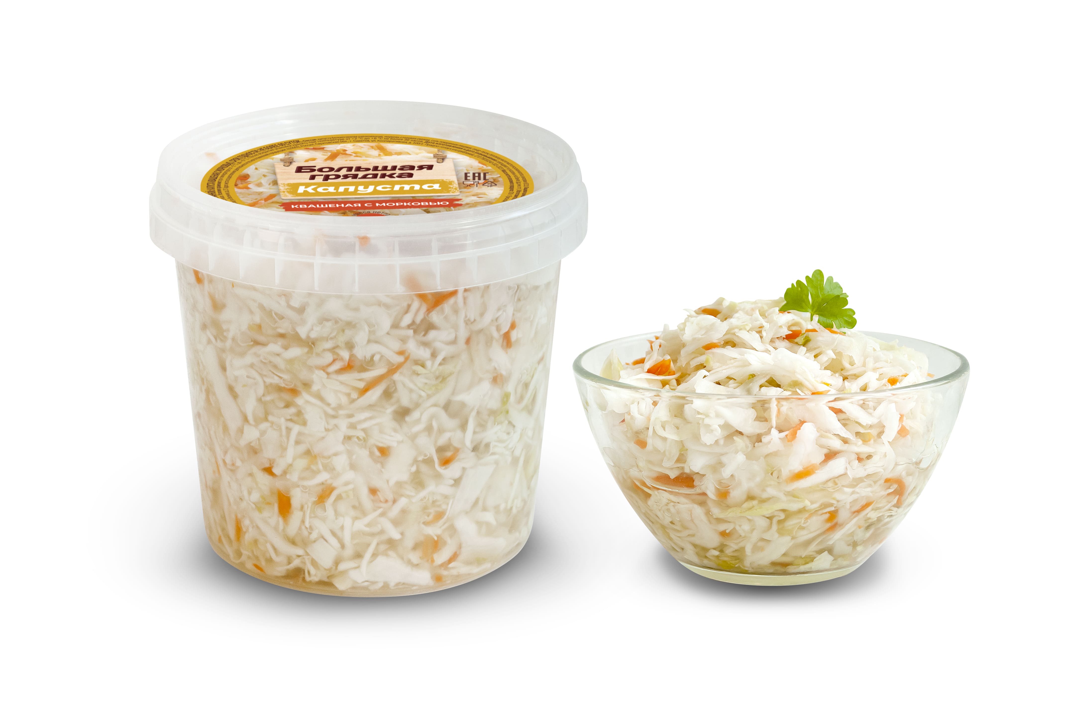Капуста квашеная с морковью "Большая грядка"