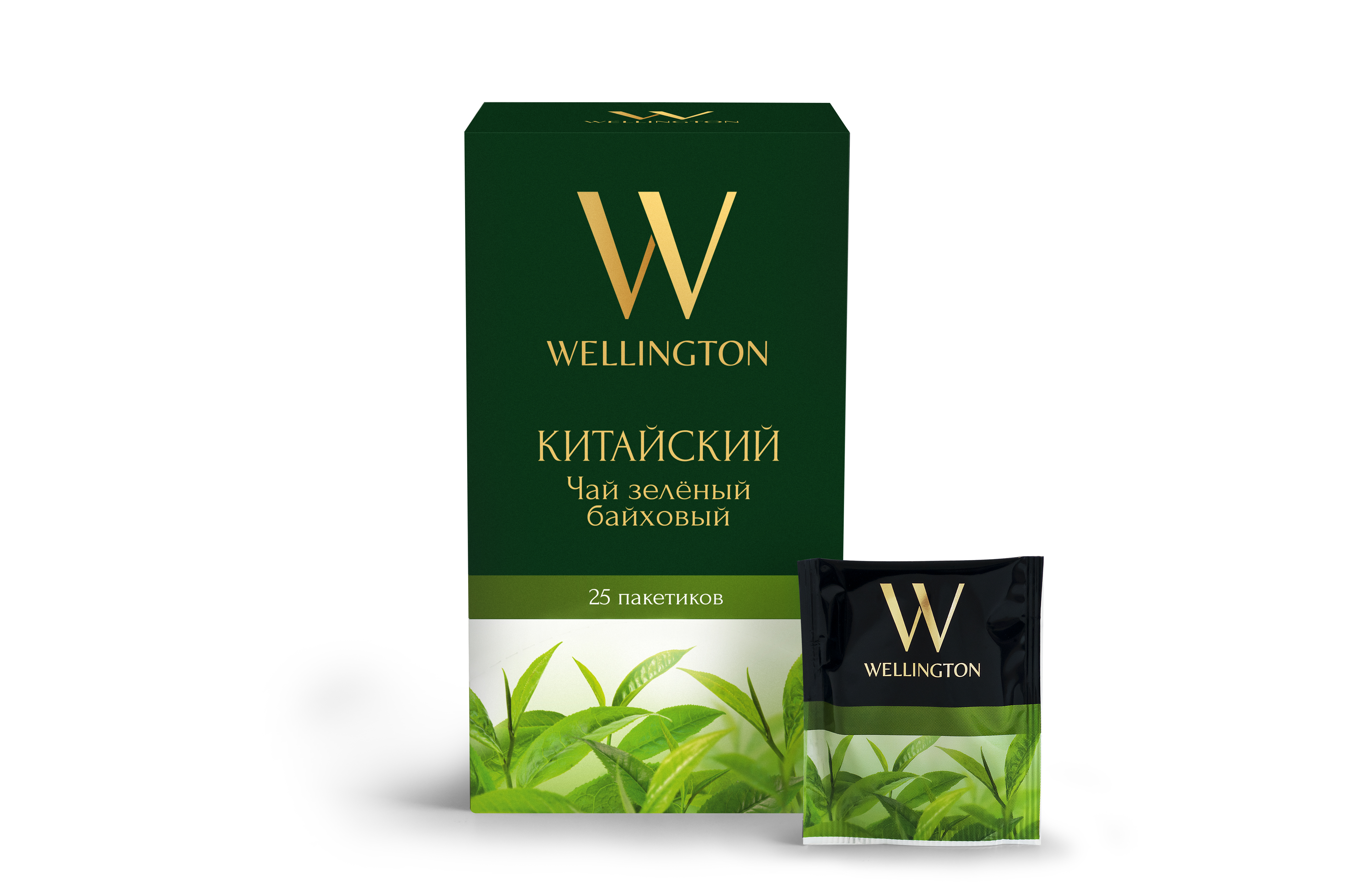 Чай зеленый "Китайский" "Wellington", 25 пакетиков