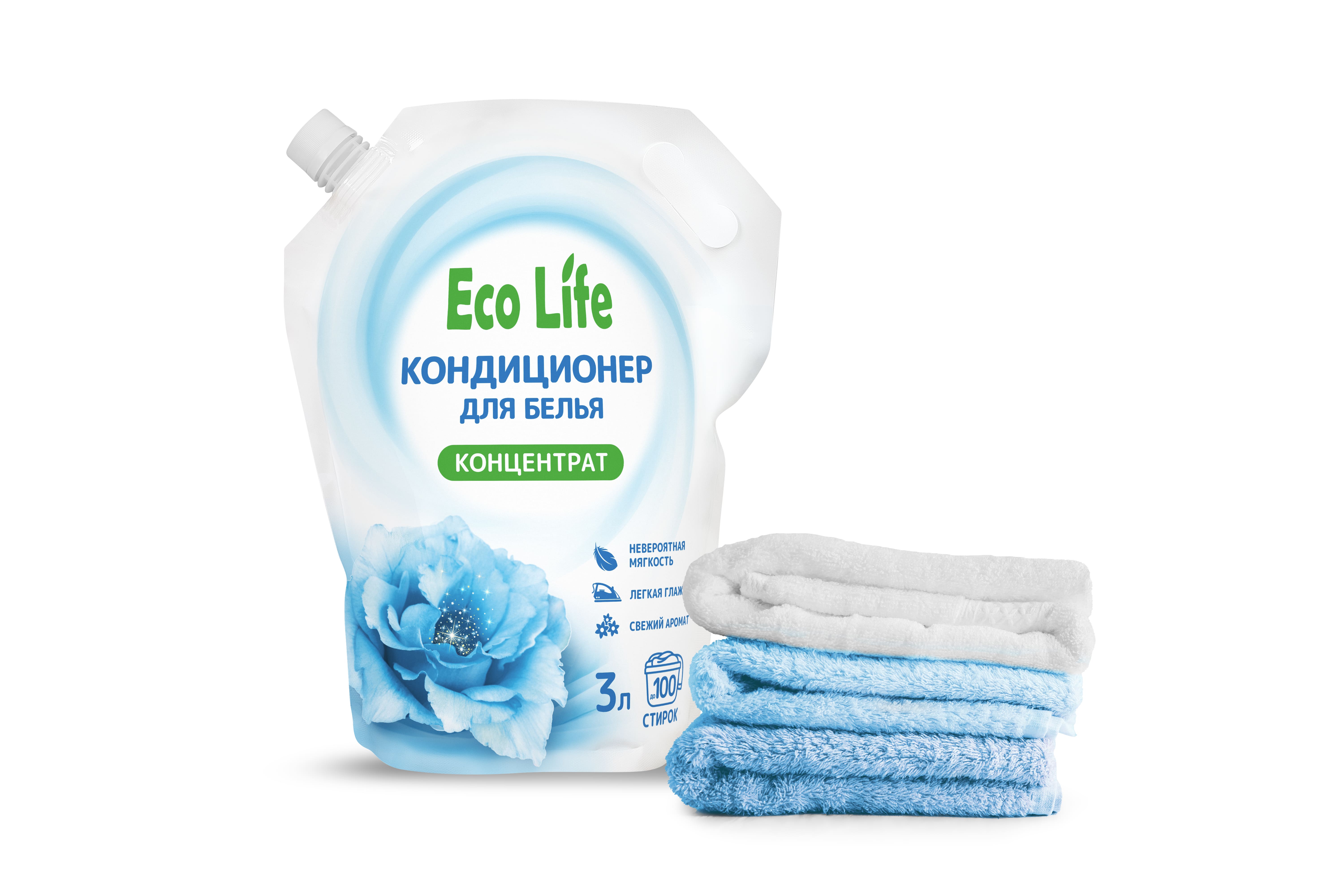 Кондиционер для белья "Eco Life", 3л